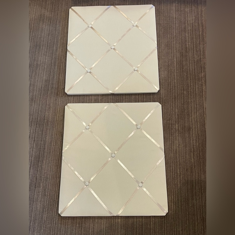 Fabric covered photo/memory bulletin boards